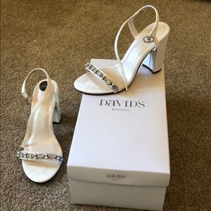 David’s Bridal Wedding Shoes (Ivory)- Elsa